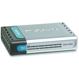 D-Link DGS-1005D 5 Ports Ethernet Switch - 10Base-T, 100/1000Base-T