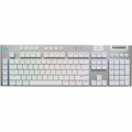 Logitech G915 X LIGHTSPEED Low-Profile Wireless Gaming Keyboard, Double-Shot PBT Keycaps, Fully Programmable Keys, RGB Backlighting, Sleek Aluminum Finishing, GL Brown Tactile Switches - PC/Mac (White)