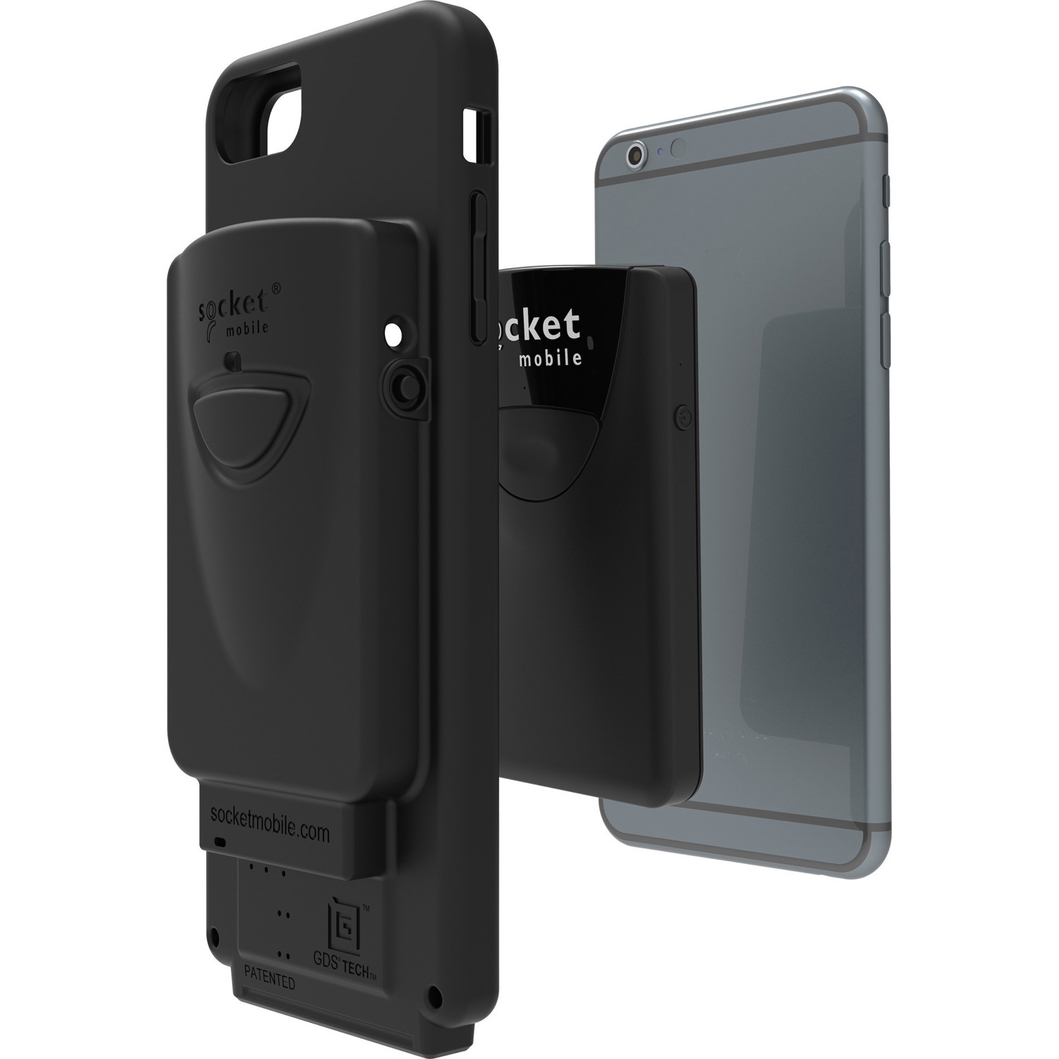 Socket Mobile DuraSled DS840 Modular Barcode Scanner - Plug-in Card Connectivity - USB Cable Included