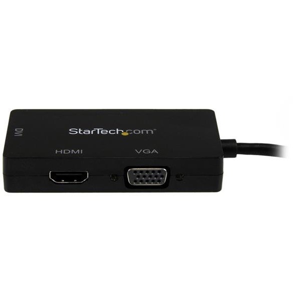 StarTech.com Mini DisplayPort Adapter - 3-in-1 - 1080p - Monitor Adapter - Mini DP to HDMI / VGA / DVI Adapter Hub