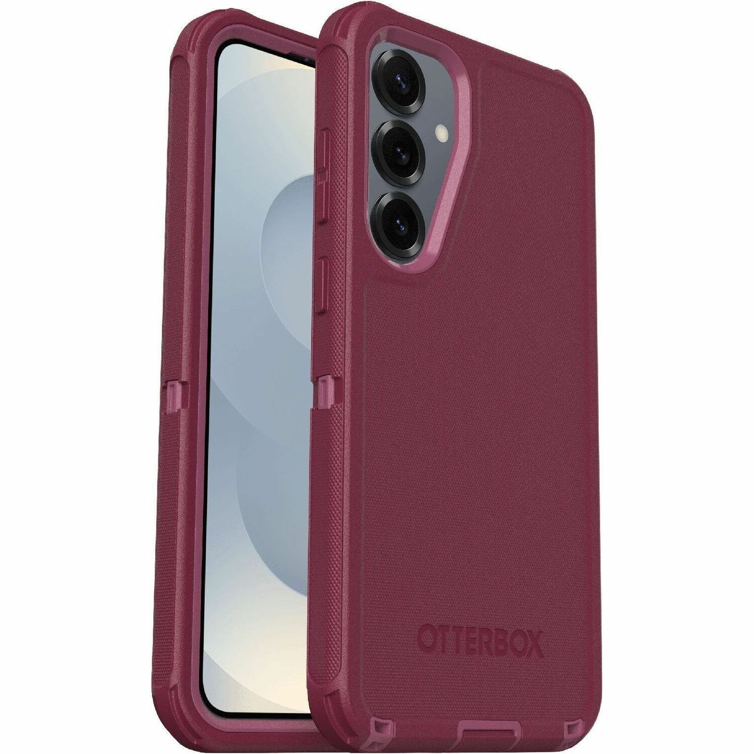 OtterBox Defender Series Pro Carrying Case (Holster) Samsung Galaxy S25+, Galaxy S24+ Smartphone - Foxberry (Pink)