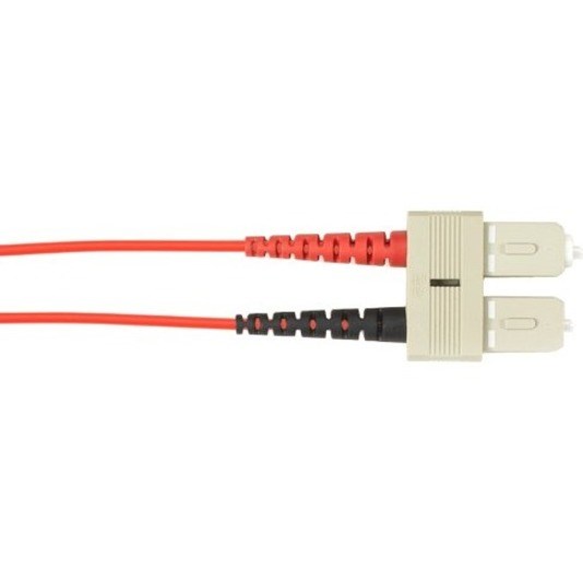 Black Box 3-m, SC-SC, 50-Micron, Multimode, PVC, Red Fiber Optic Cable