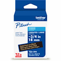 Brother Genuine P-touch TZe334 GLD on BK Label Tape, Laminated, 12mmX8m