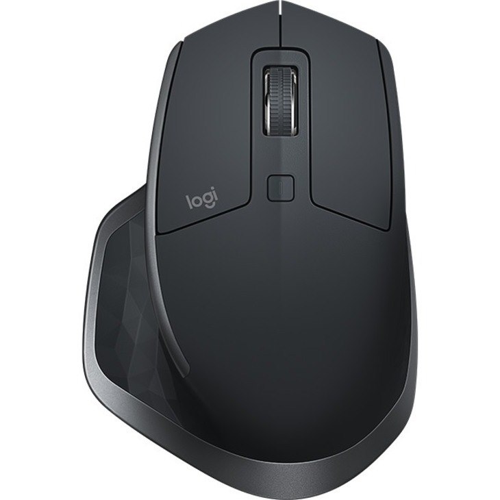 Logitech MX Master 2S Mouse - Bluetooth/Radio Frequency - USB - Darkfield - 7 Button(s) - Graphite