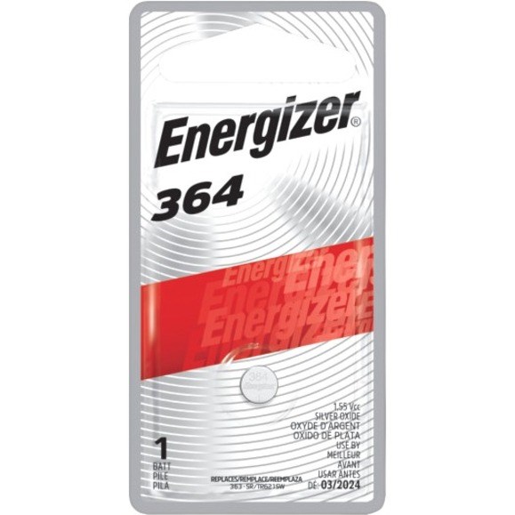 Energizer 364 Silver Oxide Button Battery, 1 Pack