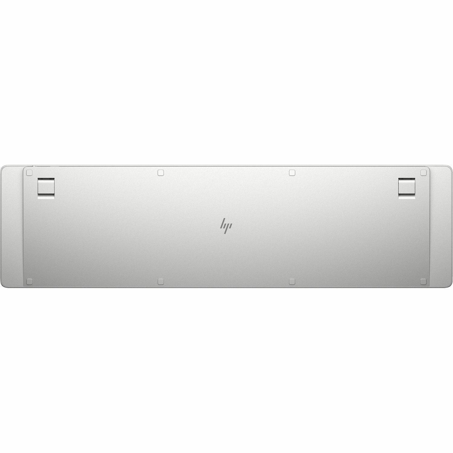 HP 970 Toetsenbord - Full-size - Draadloos Verbinding - USB type A Interface - Engels (Europa) - QWERTY indeling - Zilver
