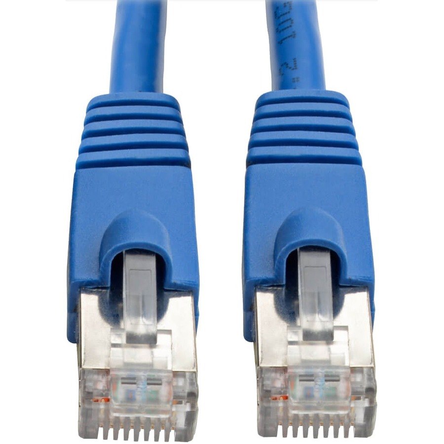 Eaton Tripp Lite Series Cat6a 10G Snagless Shielded STP Ethernet Cable (RJ45 M/M), PoE, Blue, 35 ft. (10.67 m)