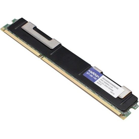 AddOn JEDEC Standard Factory Original 8GB DDR3-1600MHz Registered ECC Dual Rank x8 1.5V 240-pin CL11 RDIMM
