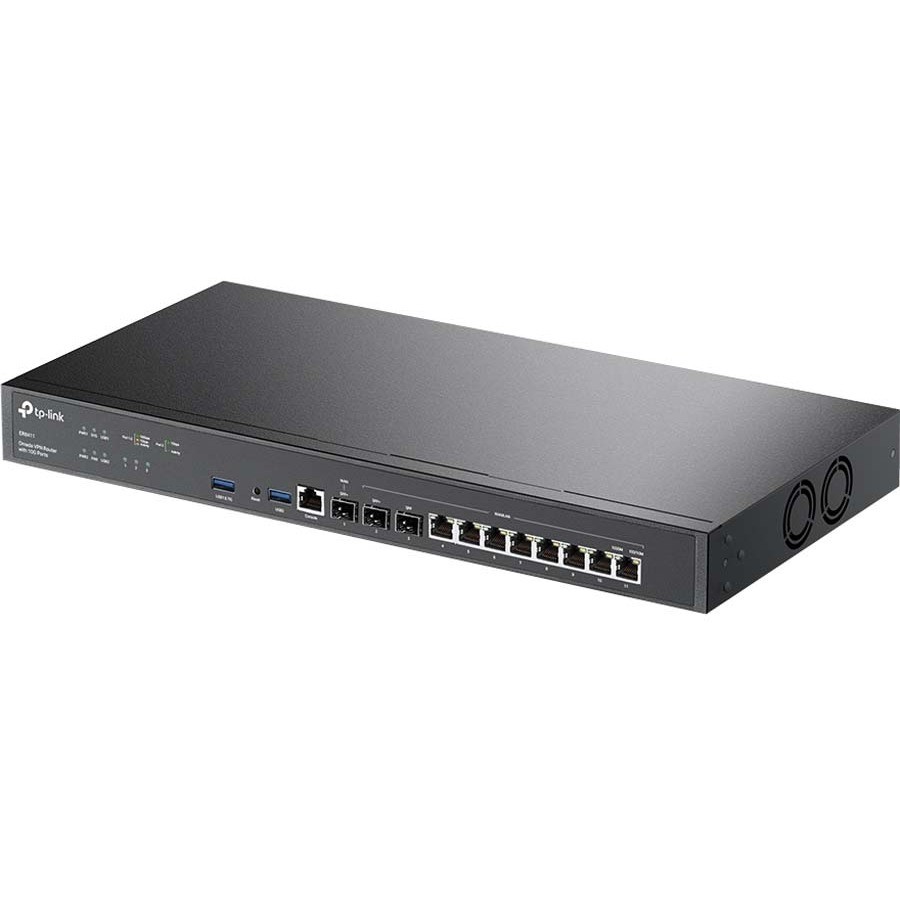 TP-LINK OMADA 10G VPN ROUTER, 10GE SFP+ WAN(1), LAN/WAN(1), GbE SFP(1), LAN/WAN(8), 5Y