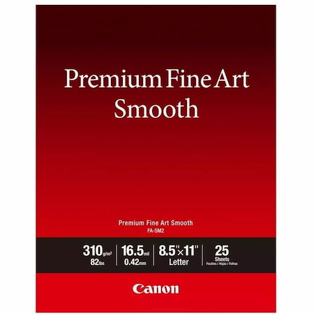 Canon Photo Paper Premium Fine Art Smooth 8.5x11 (25 Sheets)