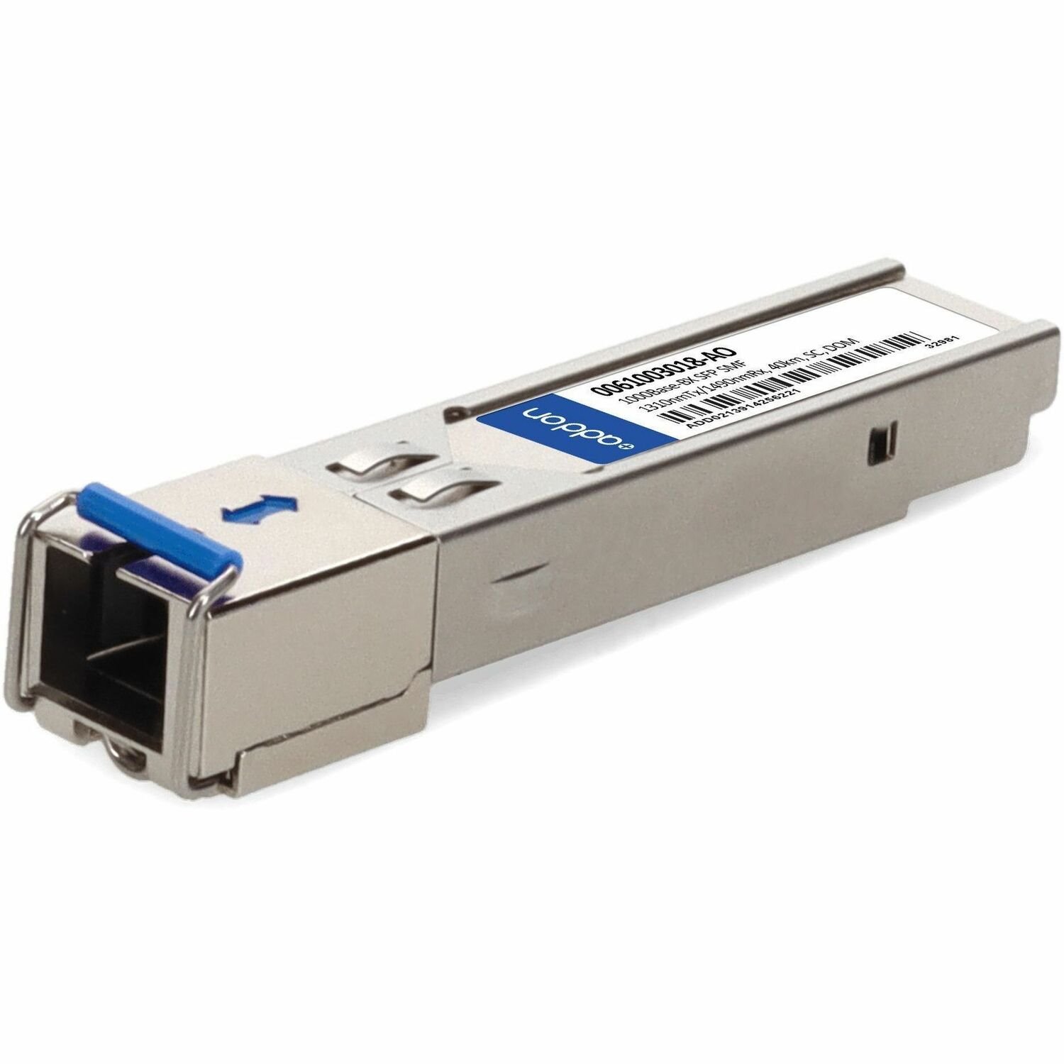 AddOn ADVA&reg; 0061003018 Compatible TAA 1000Base-BX SFP Transceiver (SMF, 1310nmTx/1490nmRx, 40km, SC, DOM)