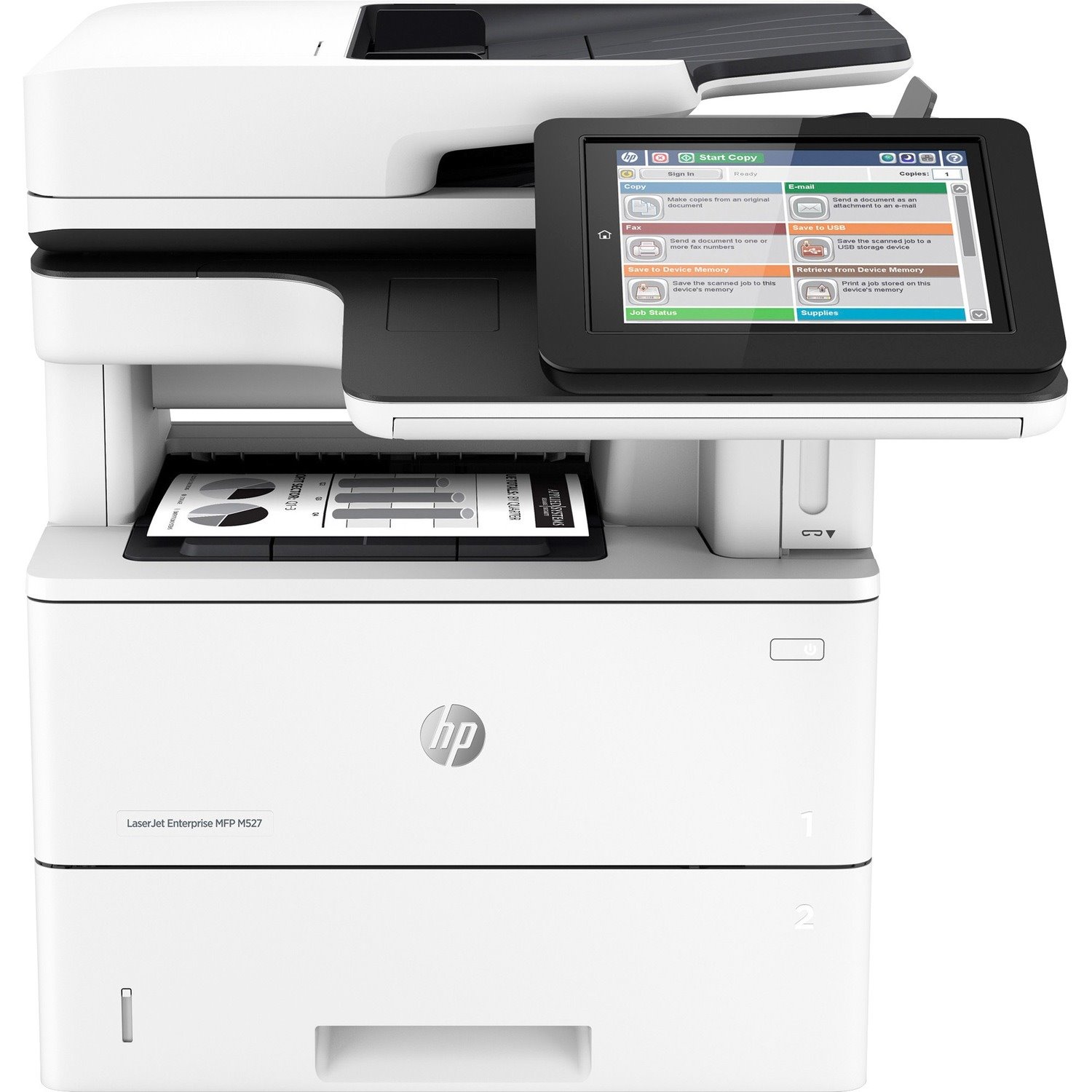 HP LaserJet M527f Laser Multifunction Printer - Monochrome