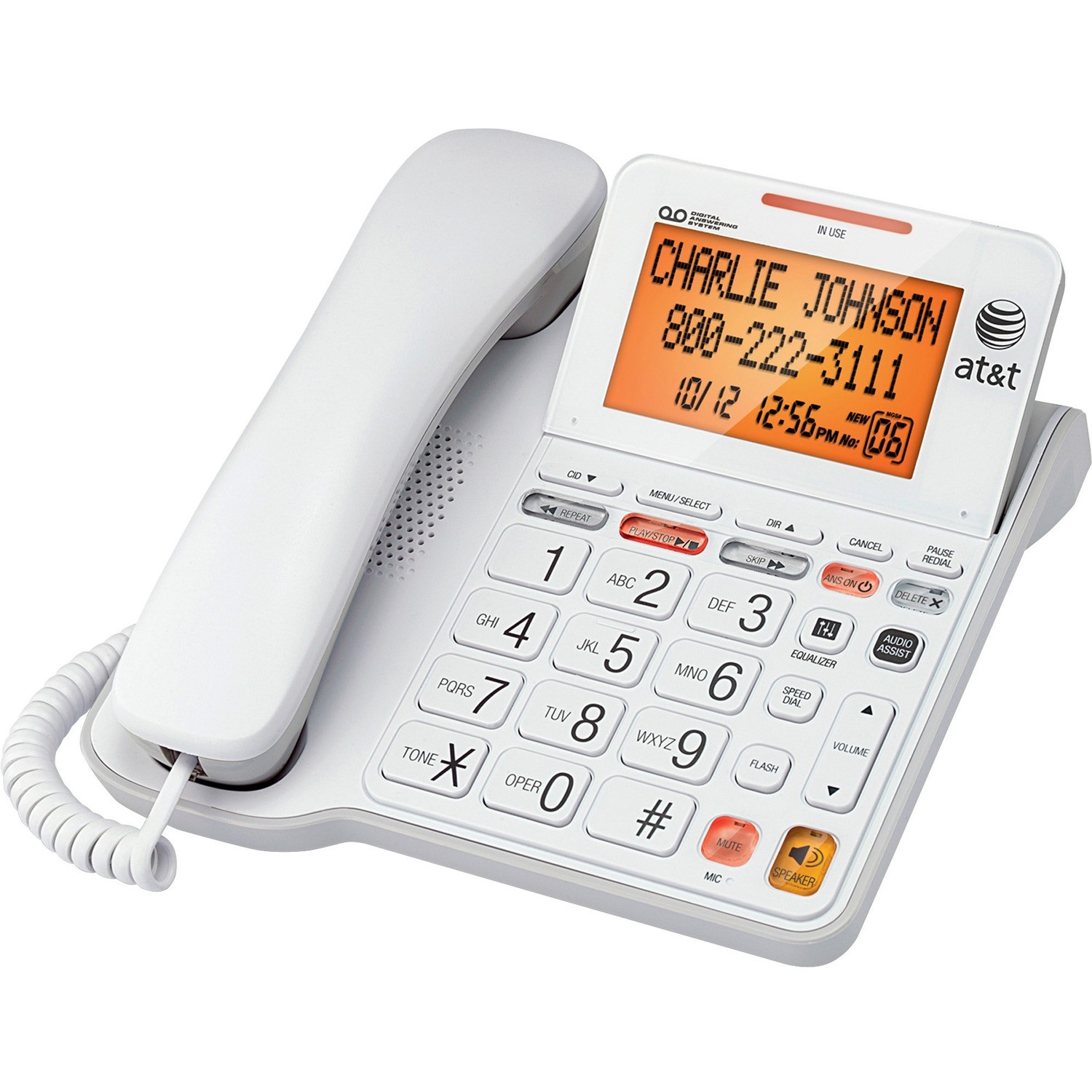 AT&T CL4940 Standard Phone - White