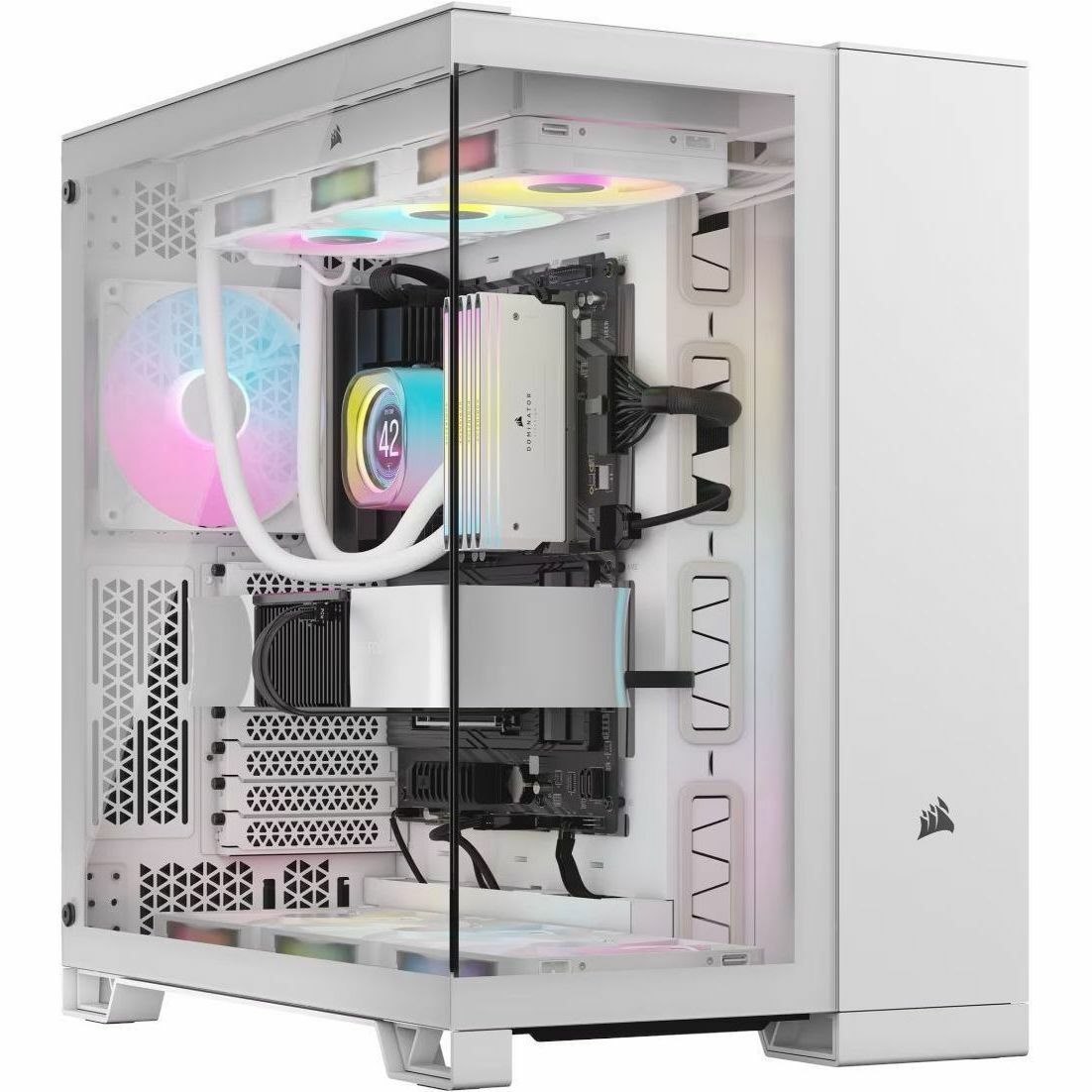 Corsair 6500X Mid-Tower Dual Chamber PC Case - White