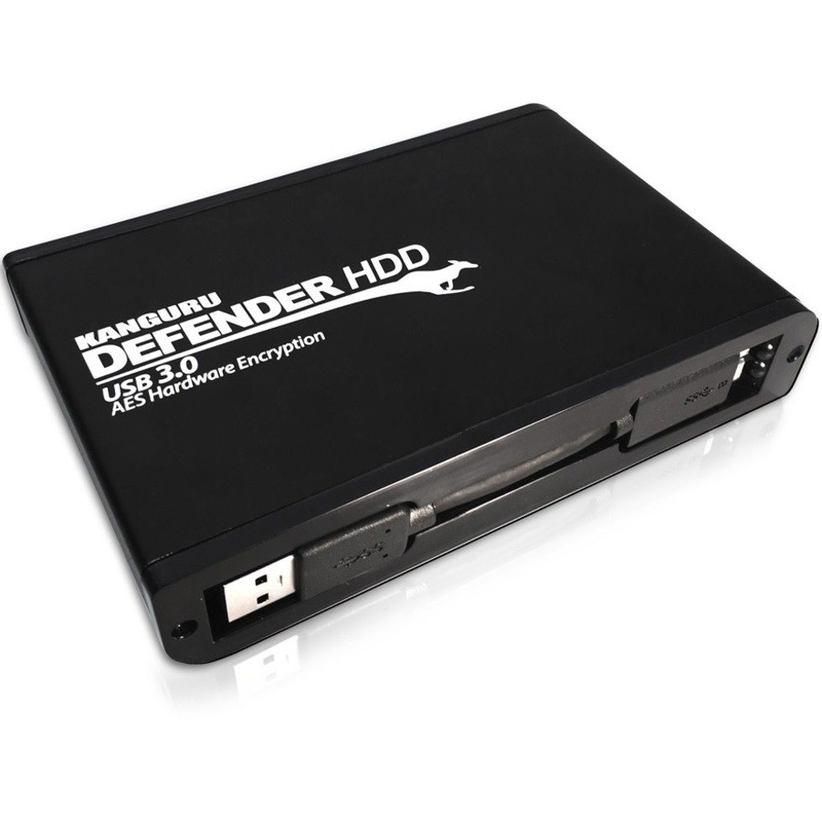 Kanguru Defender HDD Hardware Encrypted Secure USB3.0 External Hard Drive, 4T