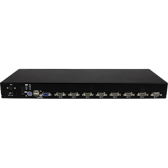 StarTech.com 8 Port 1U Rackmount USB PS/2 KVM Switch with OSD