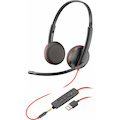 Poly Blackwire 3225 Stereo USB-A Headset (Bulk)
