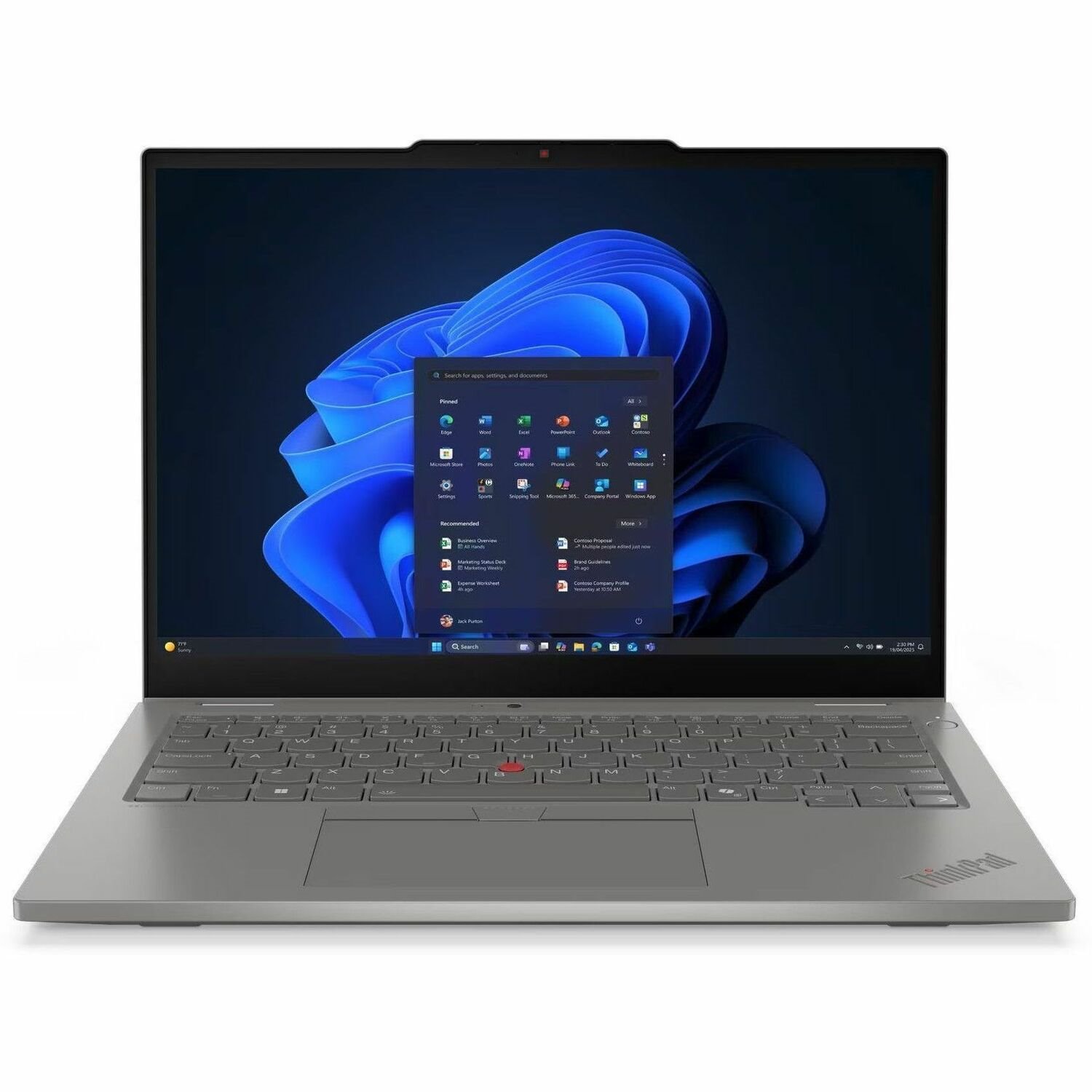 Lenovo ThinkPad L13 Gen 6 21R7001JAU 13.3" Touchscreen Convertible 2 in 1 Notebook - WUXGA - Intel Core Ultra 5 225U - 16 GB - 512 GB SSD - English (US) Keyboard - Grey