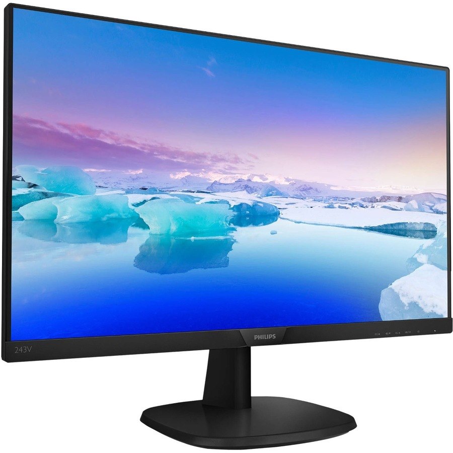 Philips 243V7QJAB 24" Class Full HD LCD Monitor - 16:9 - Textured Black