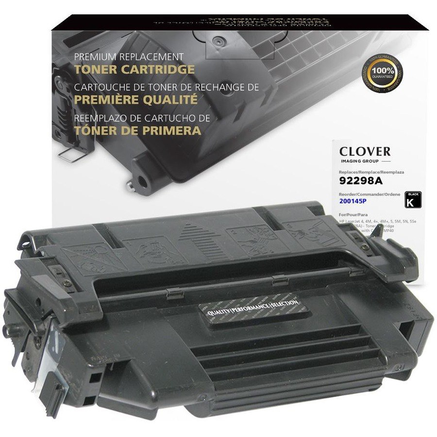 Clover Technologies Remanufactured Laser Toner Cartridge - Alternative for HP, Canon, Apple, Digital Equipment Corp, TallyGenicom, Troy 98A, 98X (92298A, 92298X, M2473G/A, 1538A003, 1538A003AA, CRGEPE, EPE, EPEPE, LN0XX-AA, 399954, GEN-27X, ...) - Black Pack