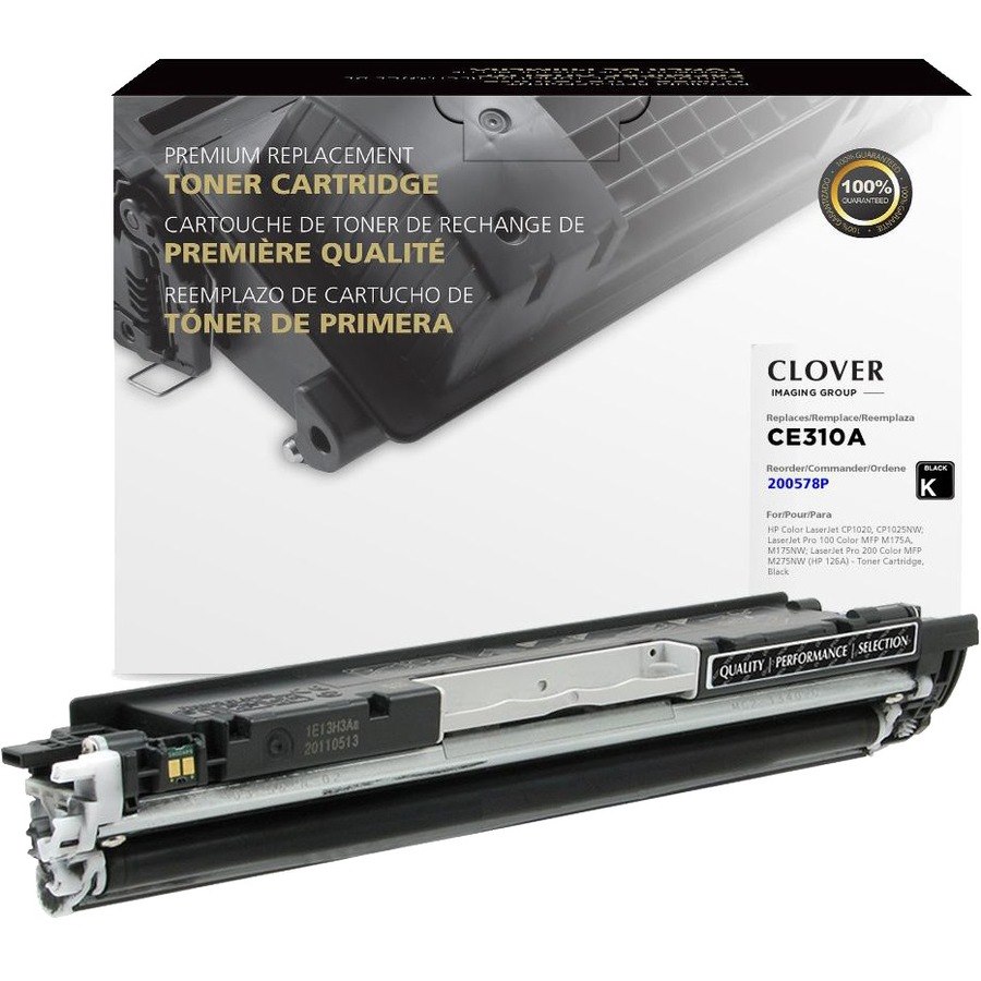 Clover Imaging Remanufactured Black Toner Cartridge for HP 126A (CE310A)