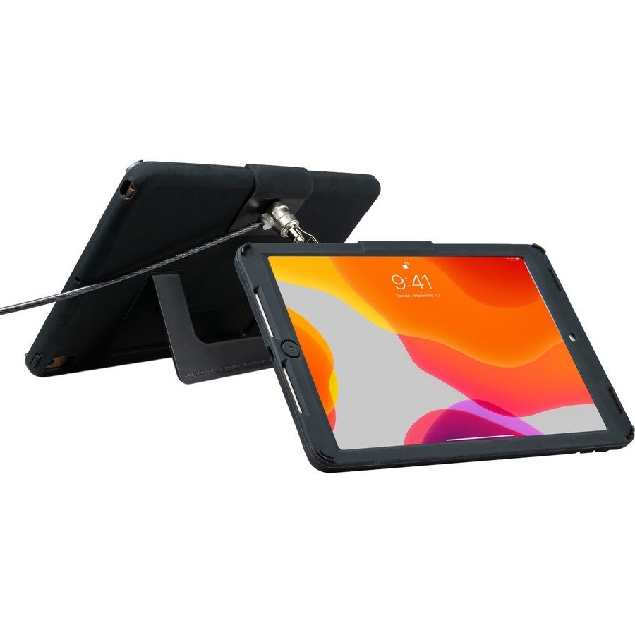 CTA Digital Security Case with Kickstand and Anti-Theft Cable for iPad 10.2 7th/ 8th/ 9th Gen