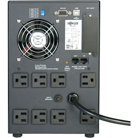 Tripp Lite by Eaton SmartPro 120V 1.5kVA 900W Line-Interactive Sine Wave UPS, Tower, Network Card Options, USB, DB9, 8 Outlets