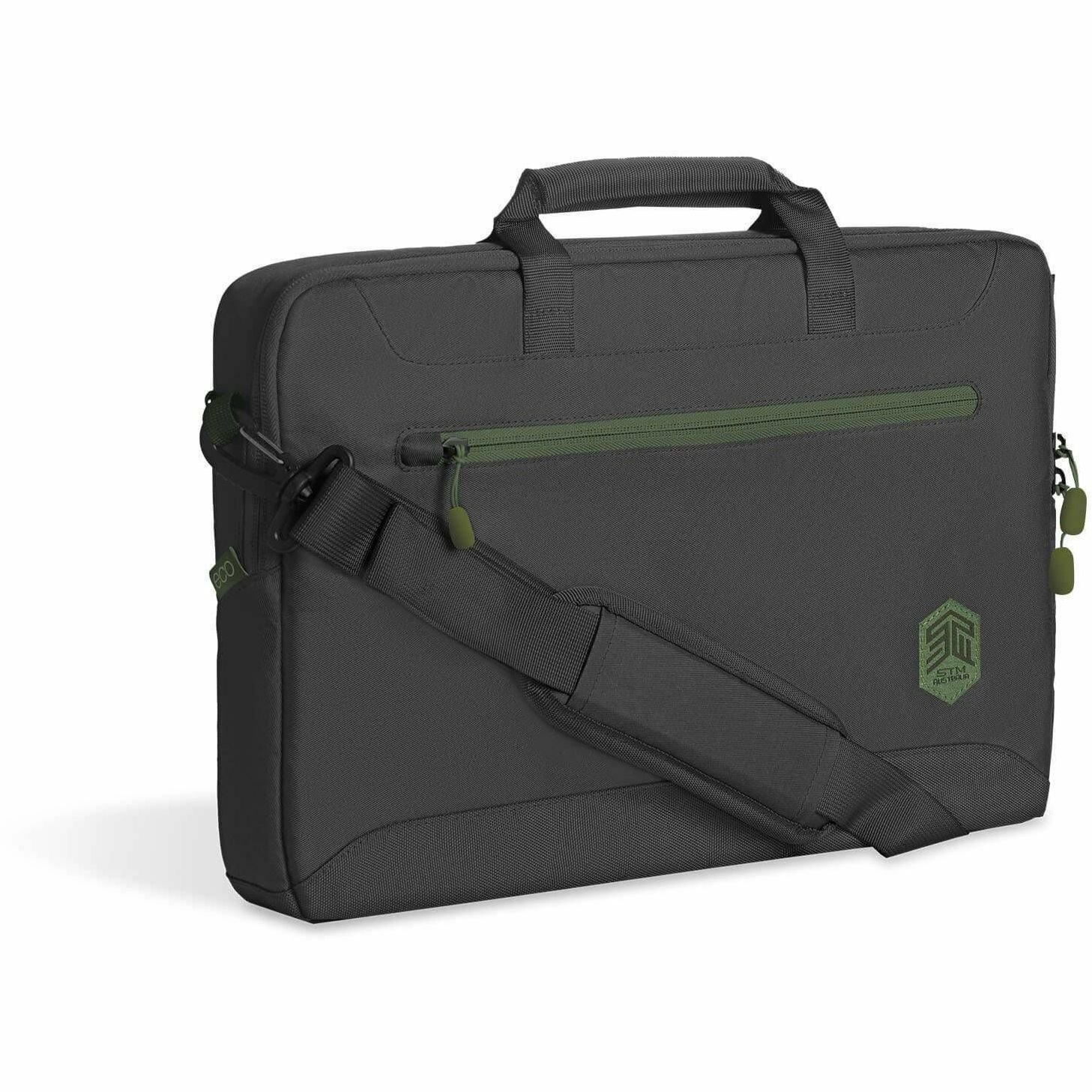 STM Goods Eco Carrying Case (Briefcase) for 38.1 cm (15") to 40.6 cm (16") Notebook - Black