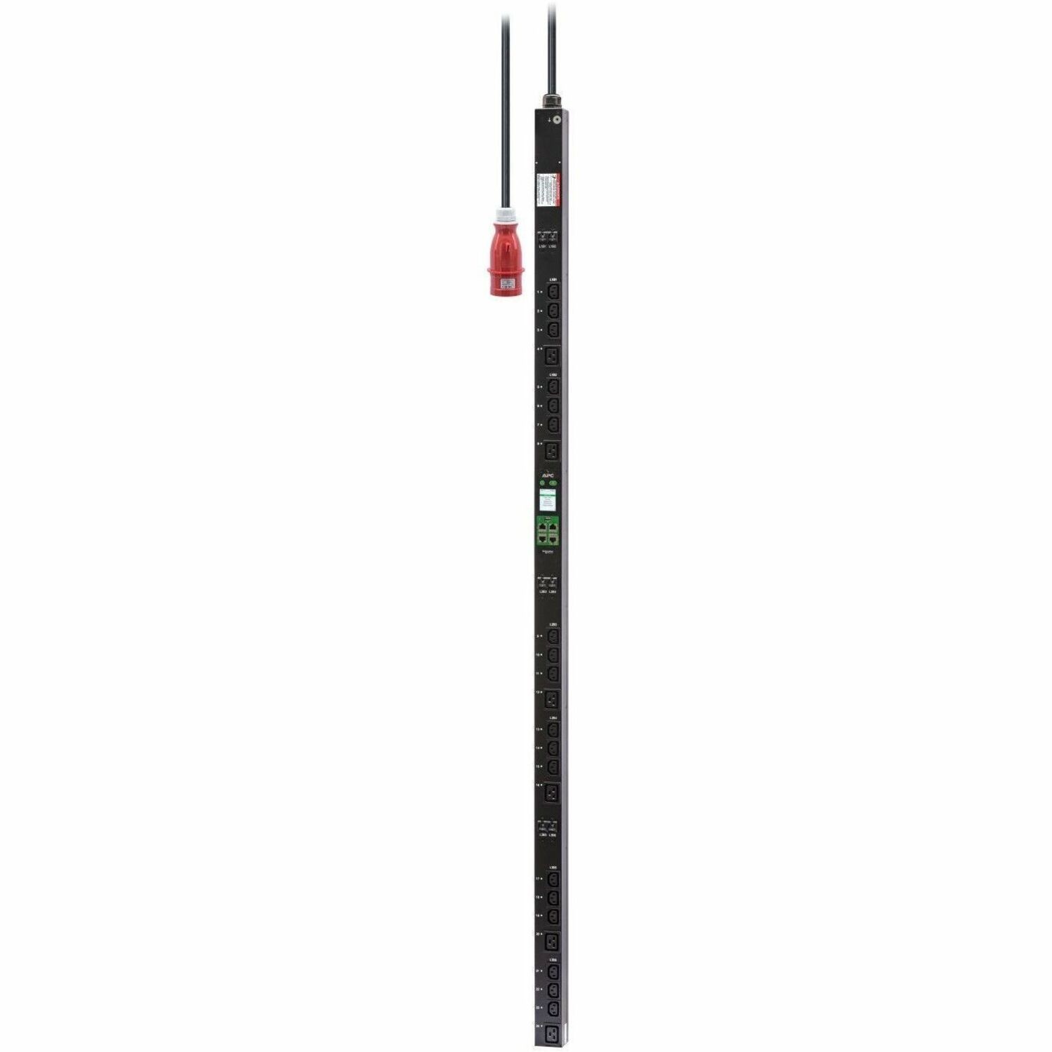 APC EASY PDU,2G, METERED-BY-OUTLET WITH SWITCHING, ZEROU, 22KW, 230V, (18) C13 & (6) C19