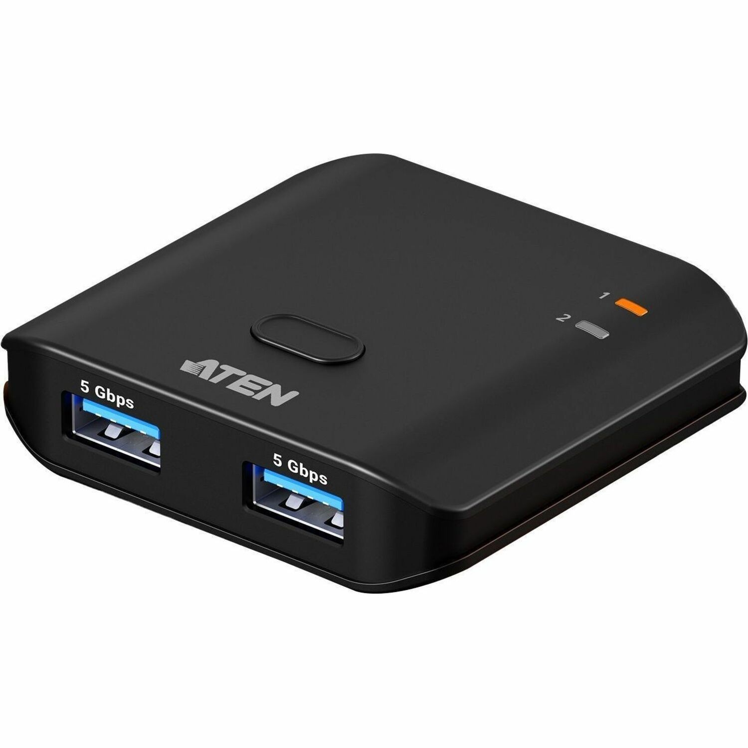 ATEN US4322 USB Switch - USB 3.2 (Gen 1) Type A - 640 MB/s - Desktop, Notebook, Printer, Flash Drive, Workstation - Portable