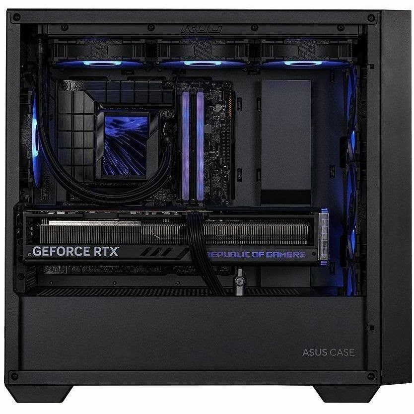 Asus ASUS A21 Case Gaming Computer Case - Micro ATX, Mini ITX Motherboard Supported - Mesh, Tempered Glass - Black