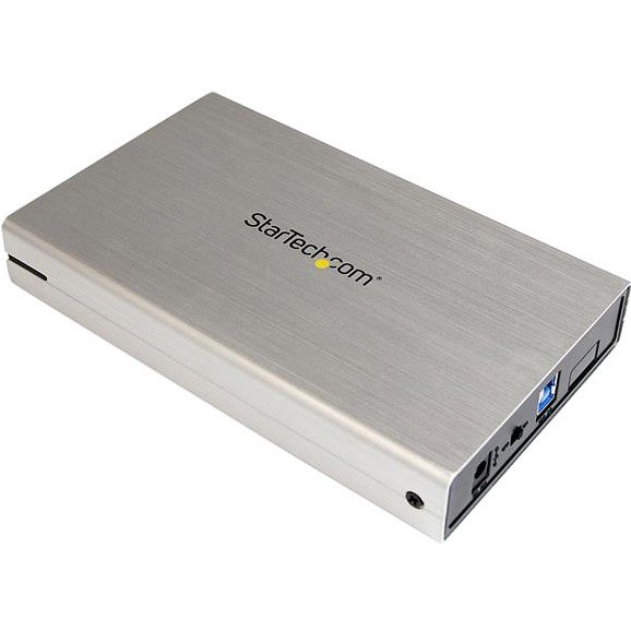 StarTech.com 3.5in Silver USB 3.0 External SATA III Hard Drive Enclosure with UASP &acirc;&euro;" Portable External HDD