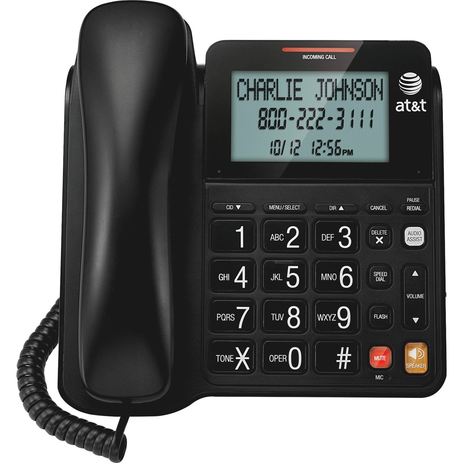 AT&T CL2940 Standard Phone - Black