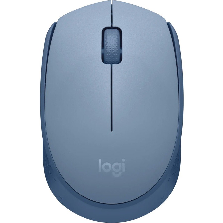 Logitech M171 Mouse - Radio Frequency - USB - Optical - 3 Button(s) - Blue Grey