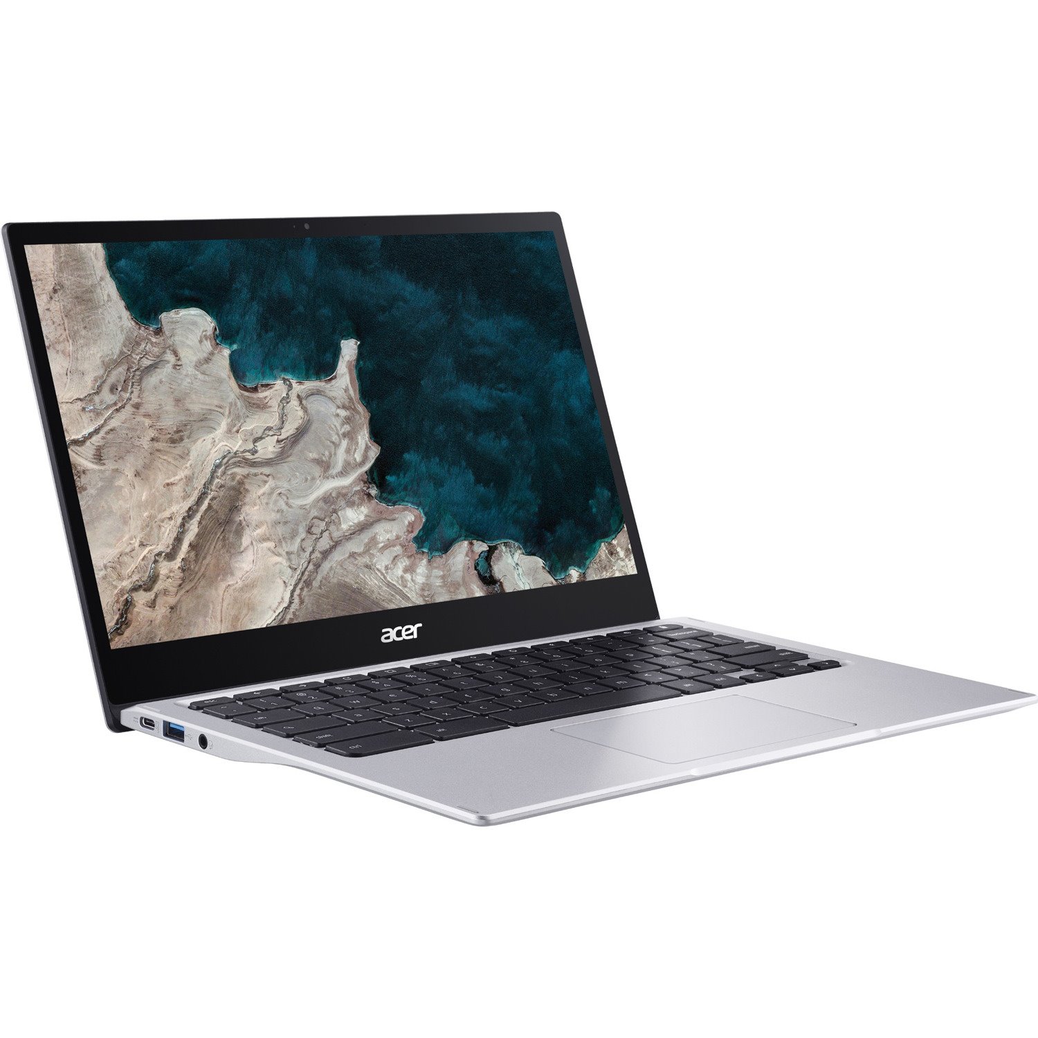 Acer Chromebook Spin 513 CP513-1H CP513-1H-S60F 13.3" Touchscreen Convertible 2 in 1 Chromebook - Full HD - Qualcomm Snapdragon 7c SC7180 - 4 GB - 64 GB Flash Memory - English (US) Keyboard - Pure Silver