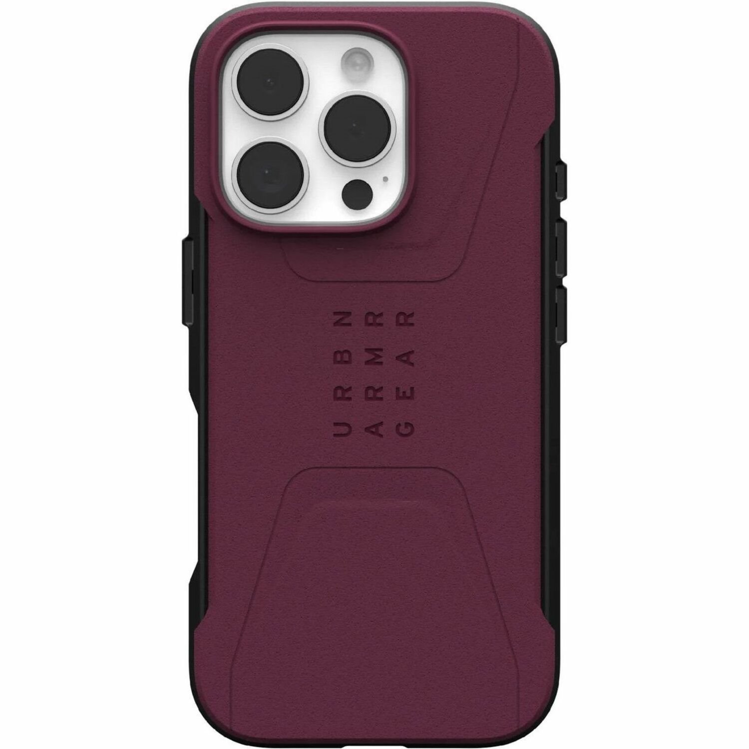 Urban Armor Gear Civilian Carrying Case Apple iPhone 16 Pro Smartphone - Bordeaux