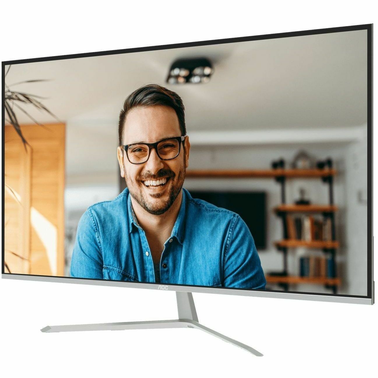 AOC 31.5' 4K Monitor – UHD 3840×2160 @60Hz, VA panel, 4ms GtG, 124% sRGB, DP 1.4, HDMI 2.0, 1.07B colors, Delta E<2, tilt adjustable (LS)