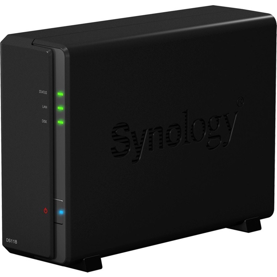 Synology DiskStation DS118 1 x Total Bays SAN/NAS Storage System - 2 TB HDD - Realtek RTD1296 Quad-core (4 Core) 1.40 GHz - 1 GB RAM - DDR4 SDRAM Compact