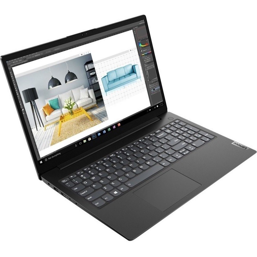 Lenovo V15-ALC 82KD008RUK 39.6 cm (15.6") Notebook - Full HD - 1920 x 1080 - AMD Ryzen 3 5300U Quad-core (4 Core) 2.60 GHz - 8 GB Total RAM - 8 GB On-board Memory - 256 GB SSD - Black