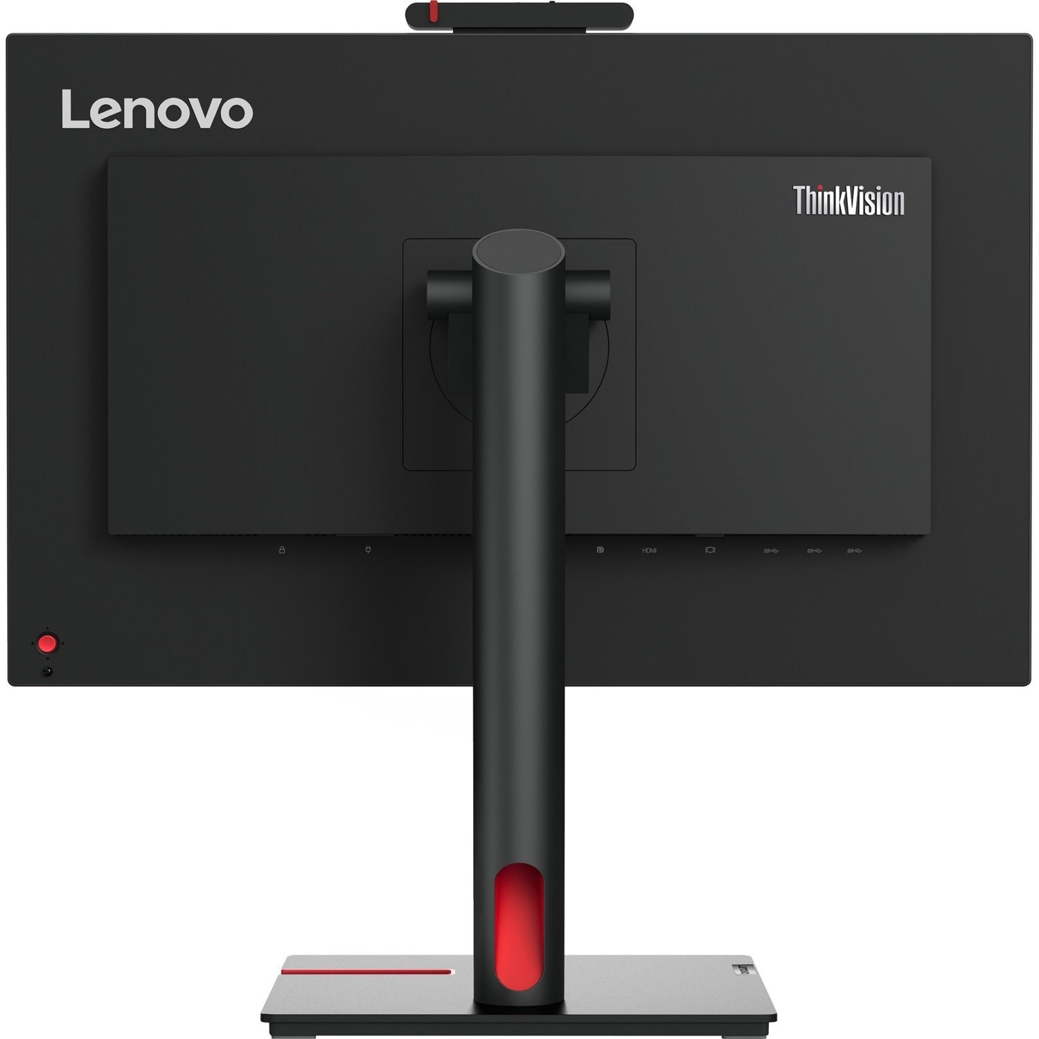 Lenovo ThinkVision T24v-30 24" Class Webcam Full HD LED Monitor - 16:9 - Raven Black