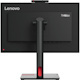 Lenovo ThinkVision T24v-30 24" Class Webcam Full HD LED Monitor - 16:9 - Raven Black