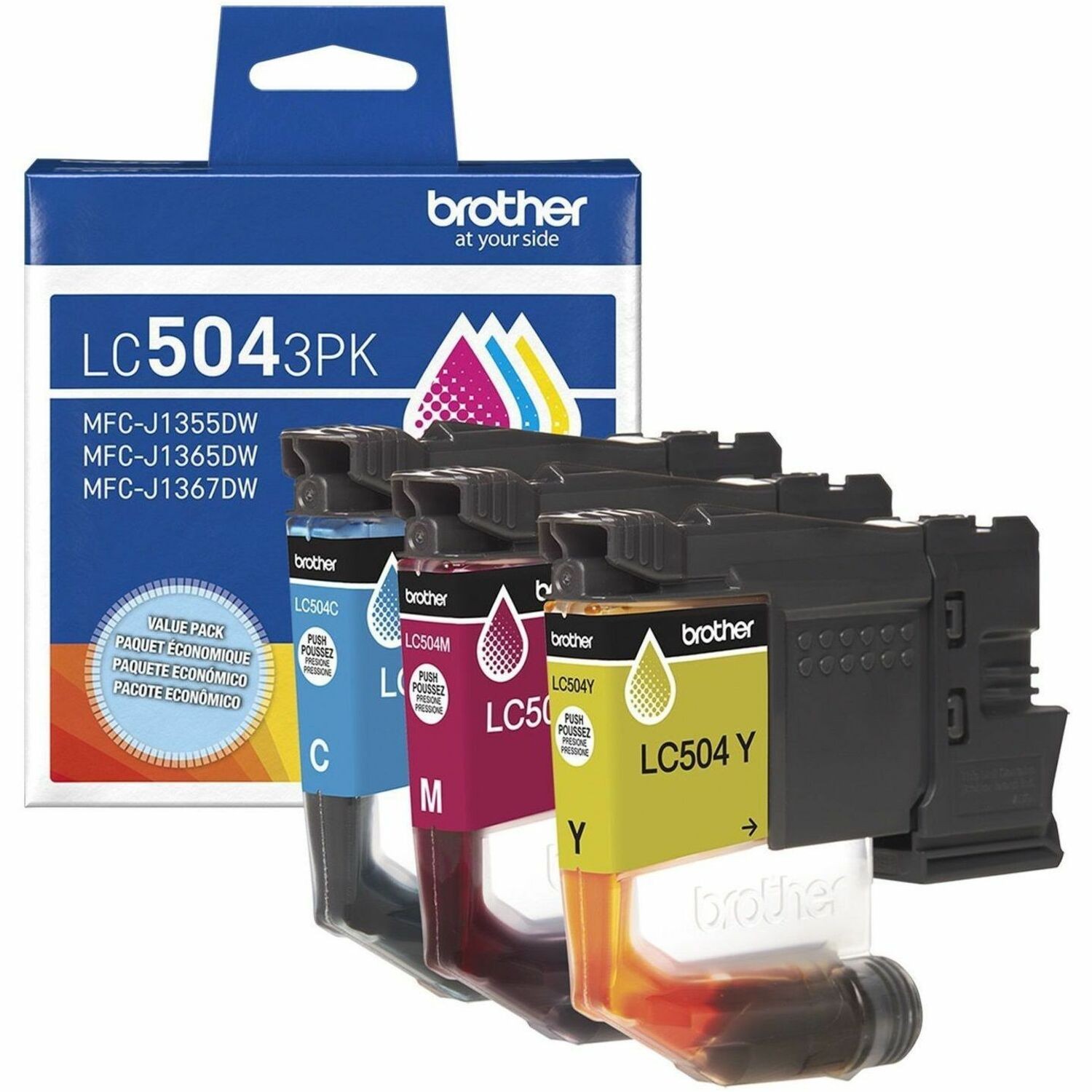 Brother Original Standard Yield Inkjet Ink Cartridge - Cyan, Magenta, Yellow - 1 Each