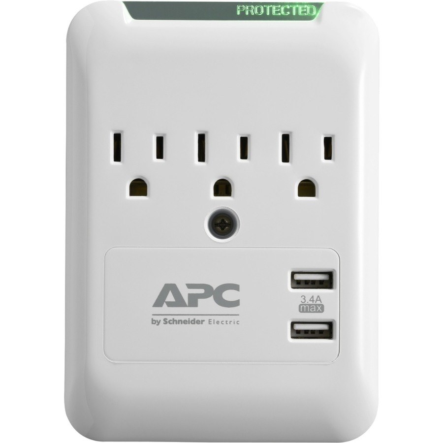APC by Schneider Electric SurgeArrest Essential 3-Outlet Surge Suppressor/Protector