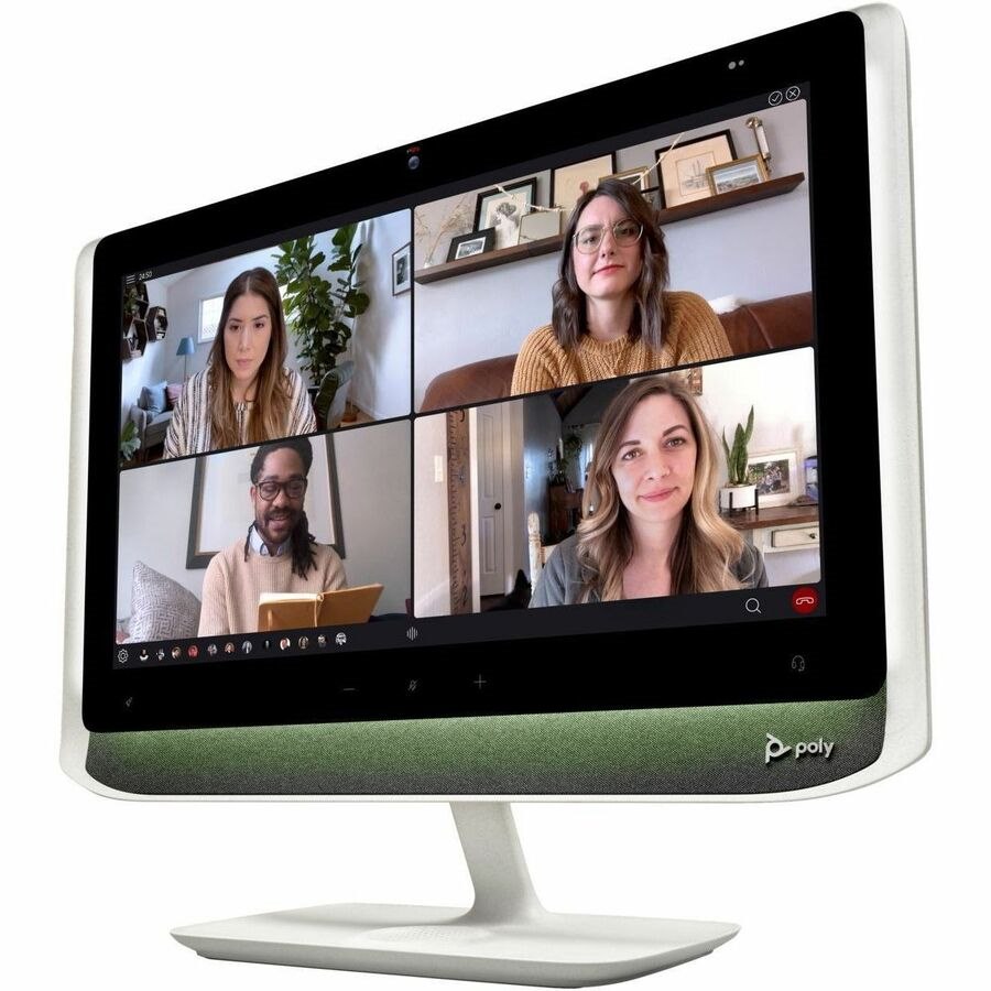 Poly Studio P P21 22" Class Webcam Full HD LED Monitor - 16:9 - White