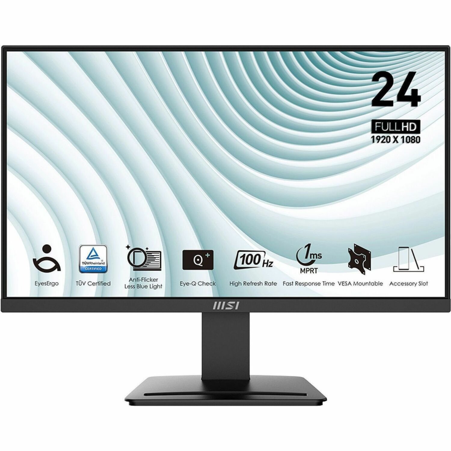 MSI Pro MP2412 24" Class Full HD LED Monitor - 16:9 - Black