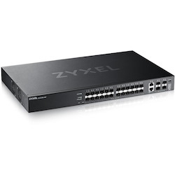 ZYXEL XGS2220-30F 24-Port Gigabit SFP L3 Managed and Nebula Pro Cloud Managed Switch with 4 SFP+ 10G Uplinks and 2 10G Ethernet Ports