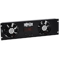 Eaton Tripp Lite Series 3U Digital Temperature Sensor with 2 12VDC High-Performance Fans, Blanking Panel, LCD