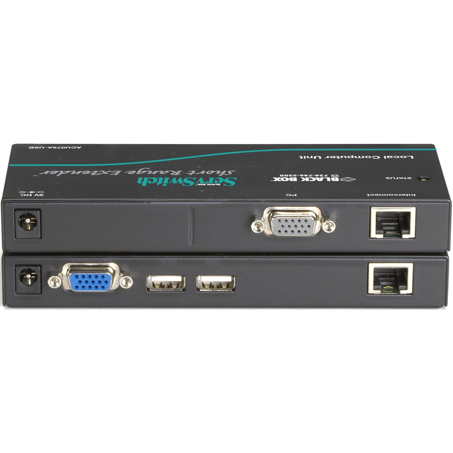 Black Box ServSwitch KVM Short-Range Extender Kit, USB