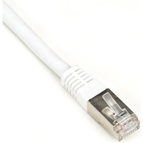 Black Box CAT5e 100-MHz Stranded Patch Cable Slim Molded Boot - F/UTP, CM PVC, White, 6FT