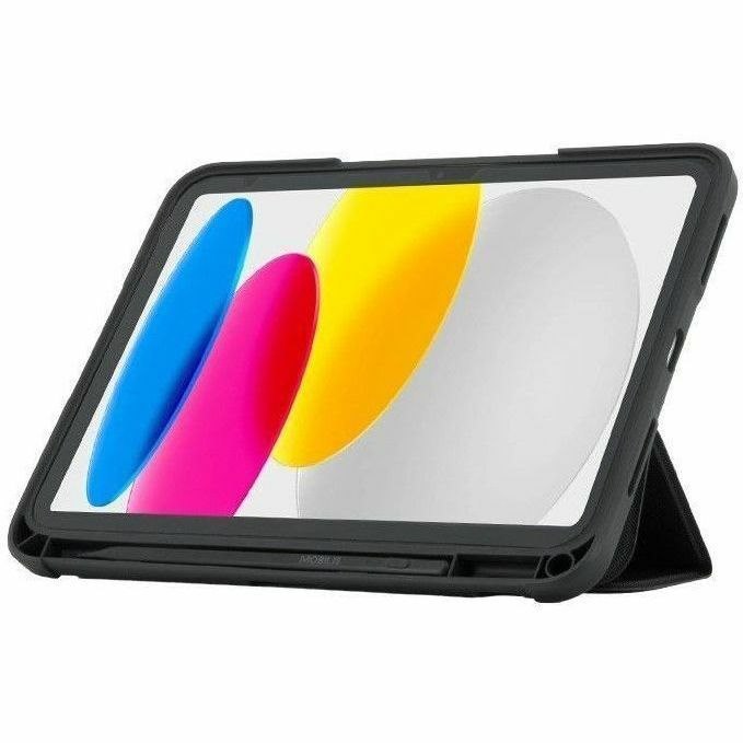 MOBILIS Rugged Carrying Case (Flap) for 27.7 cm (10.9") to 27.9 cm (11") Apple iPad (11th Generation), iPad (10th Generation) Tablet - Black, Transparent